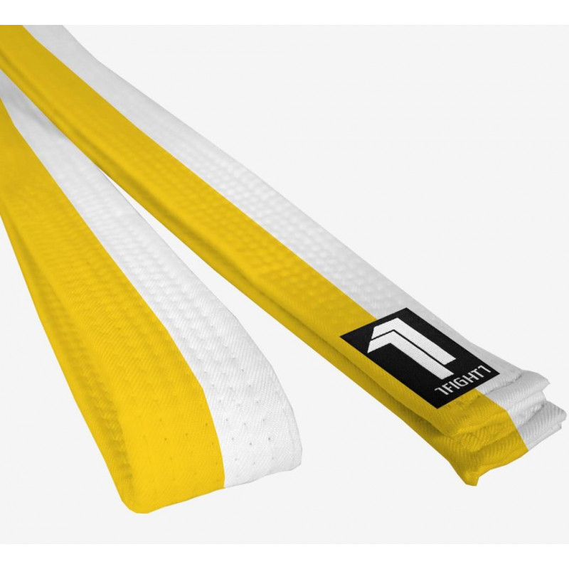 1FIGHT1, Ceinture blanche et jaune en coton