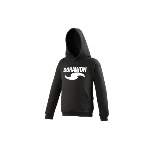 DORAWON, Sweat à capuche ENFANT, noir