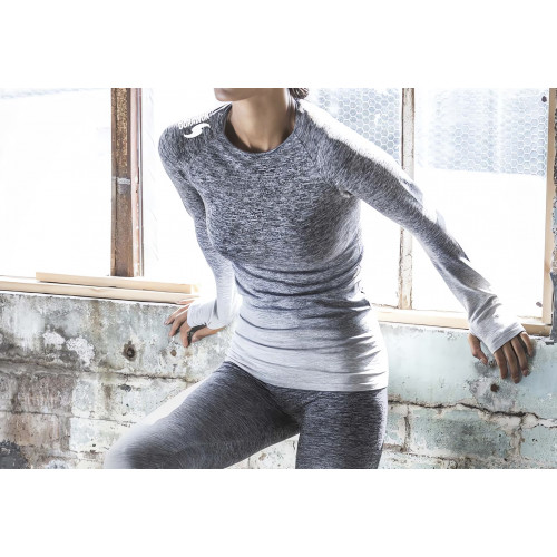 DORAWON, Top manches FITNESS, anthracite et gris