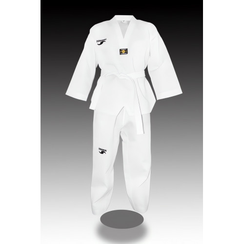 DORAWON, Dobok taekwondo brodé CLUB, col blanc