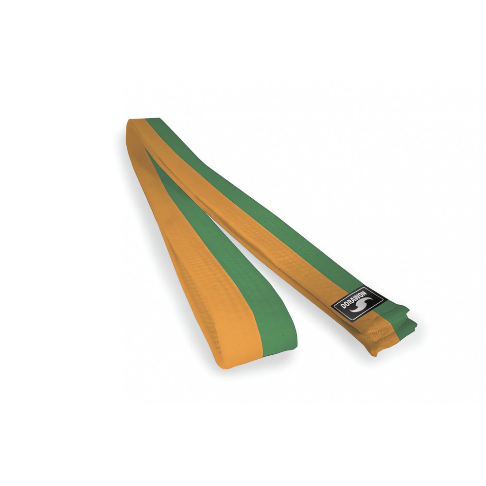 Dorawon ceinture orange et verte en coton bicolore 1Fight1