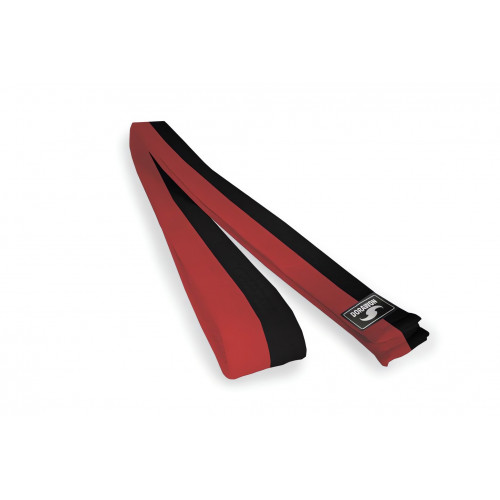 Dorawon, ceinture rouge et noire en coton bicolore