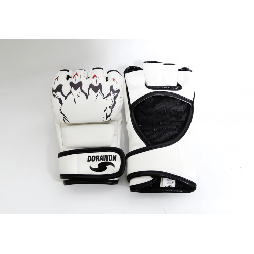 DORAWON, Gants de MMA BONES, blanc