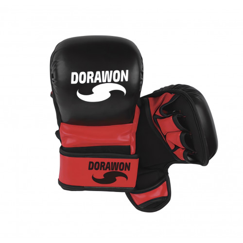 DORAWON, Gants de MMA DALLAS, rouge et noir