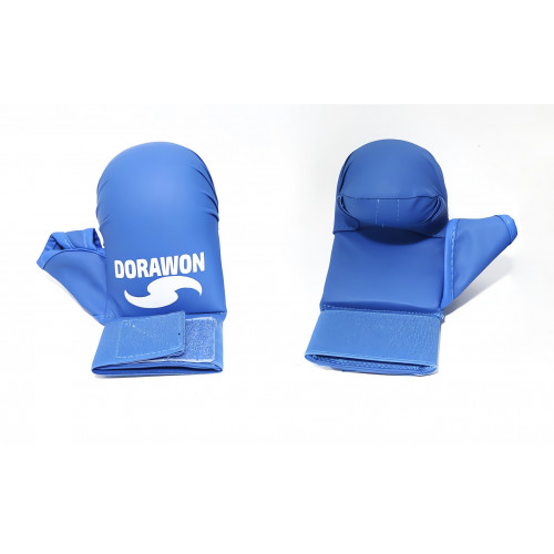 DORAWON, Mitaines de karaté avec pouce OSAKA taille S, bleu