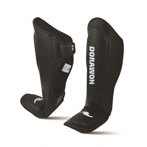 DORAWON, Protège tibias et pieds YOKOHAMA taille M, noir