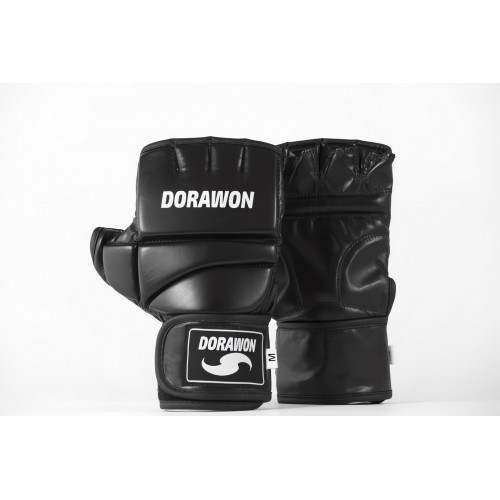 DORAWON, Gants de MMA BLACK taille XS, noir