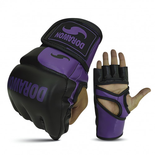 DORAWON, Gants de MMA sans pouce PHILADELPHIE, noir et violet