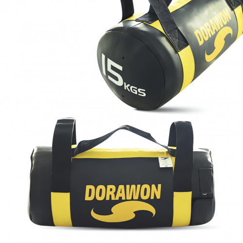 DORAWON, Sac fitness powerbag PHOENIX 15 Kg , noir et or