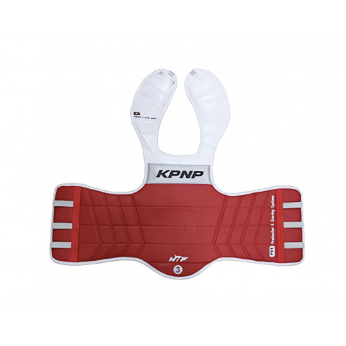 KPNP, Plastron électronique rouge E-BODY PROTECTOR taille 2, homologué WT