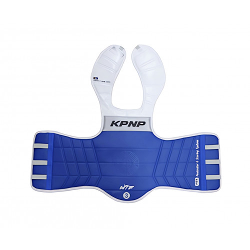 KPNP, Plastron électronique bleu E-BODY PROTECTOR, homologué WT