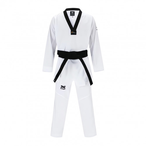 KPNP, Dobok taekwondo col noir AUTHENTIC, homologué WT