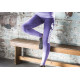 DORAWON, Legging FITNESS, violet et gris