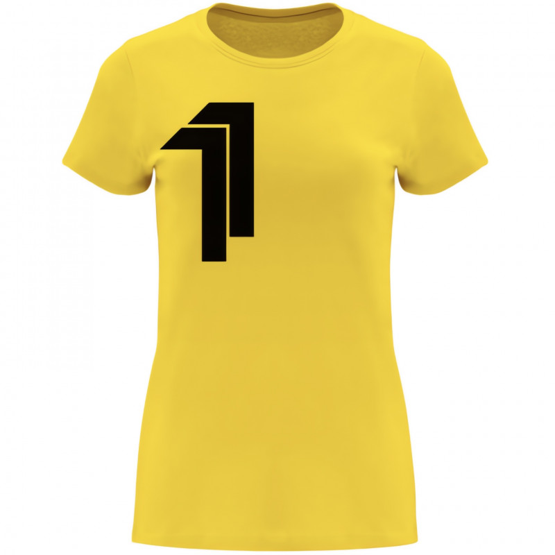 1FIGHT1, Tee shirt en coton femme ATHENES jaune
