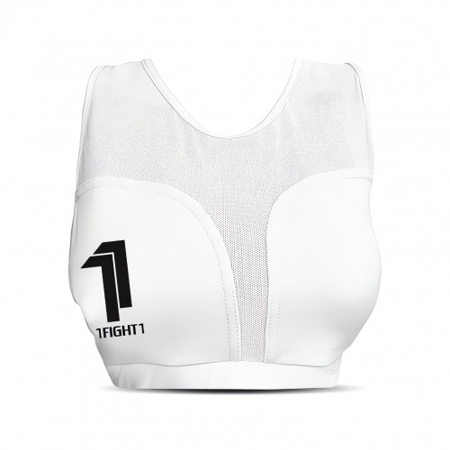 1FIGHT1, Protège poitrine et brassière en coton femme PAI taille XXL, blanc