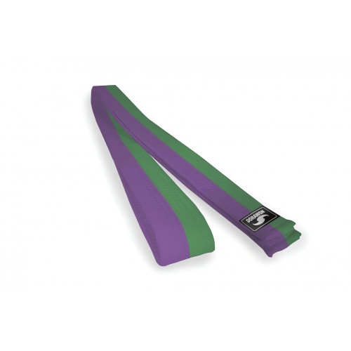 Dorawon, ceinture verte et violette en coton bicolore