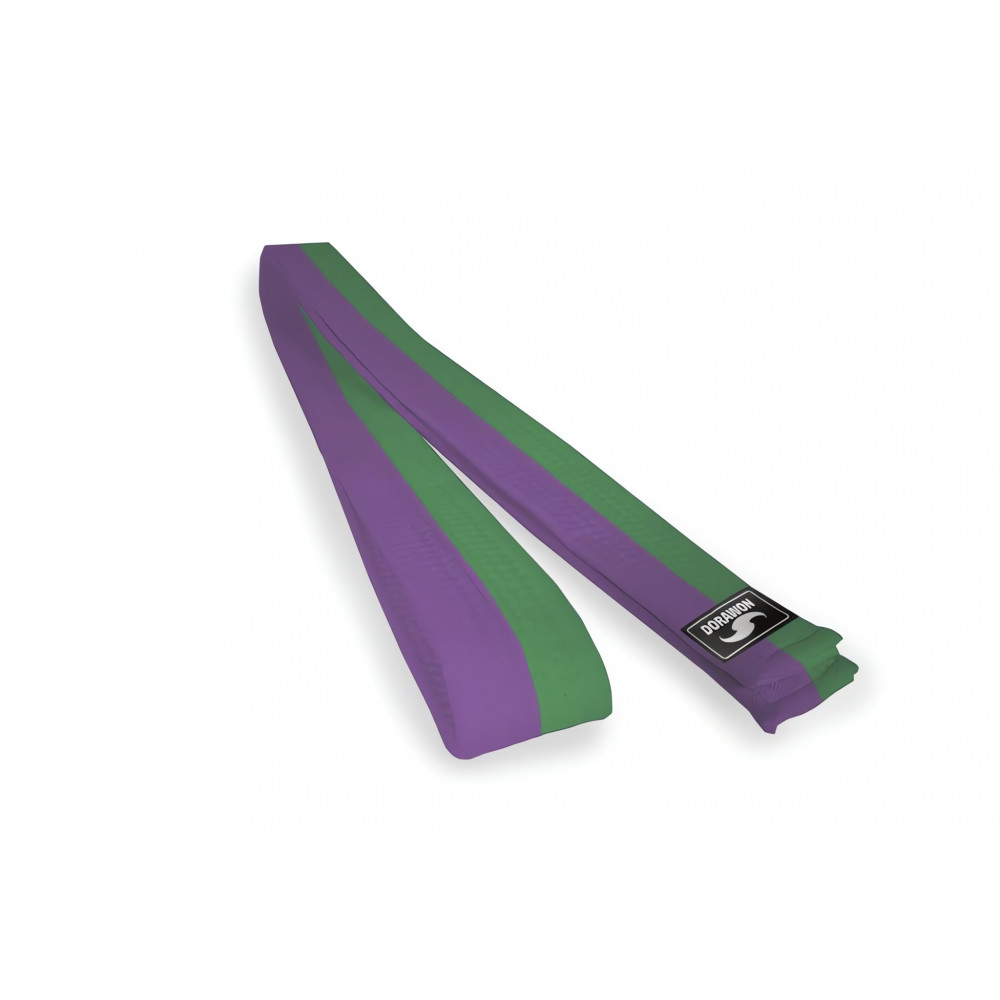 Dorawon ceinture verte et violette en coton bicolore 1Fight1